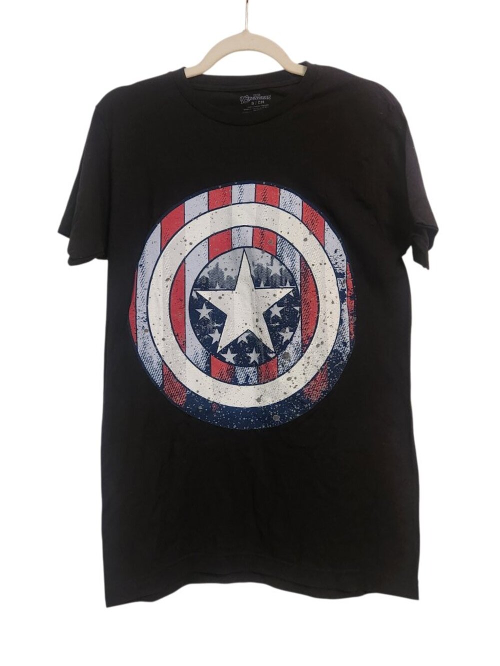 NWT Marvel Avengers Boy's Black Graphic T-Shirt Size S